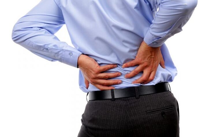 low back pain with osteochondrosis of the spine